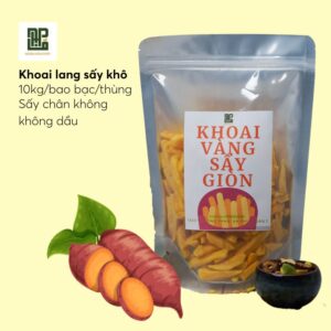 khoai lang vàng sấy túi 500G