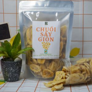 chuối sấy giòn túi 500G